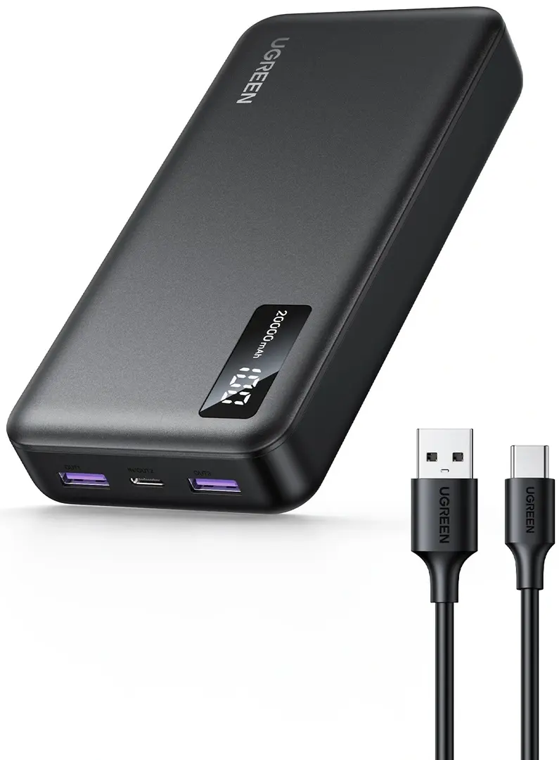 Универсальный внешний аккумулятор Ugreen PB312 20000mAh (Black) - 3