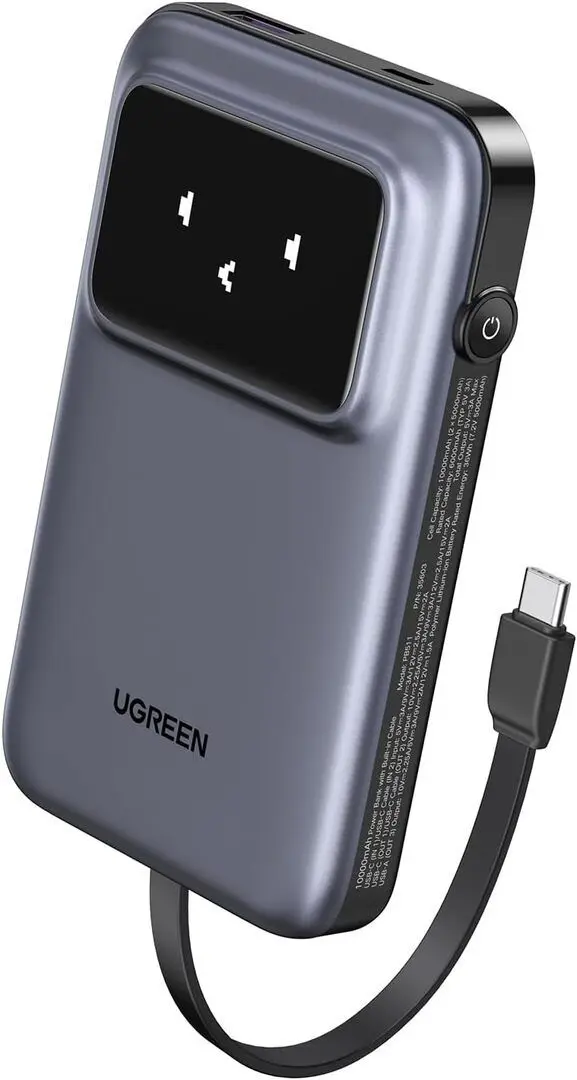 Acumulator extern universal Ugreen Uno 35603B 10000mAh (Space Grey)
