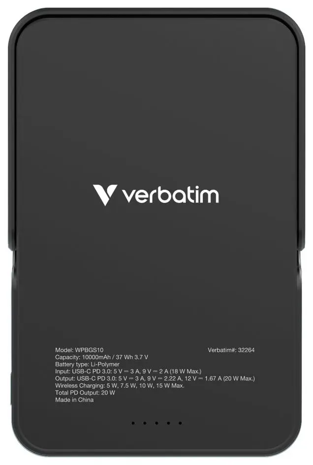 Acumulator extern universal Verbatim WPBGS10 10000mAh (Black) - 3