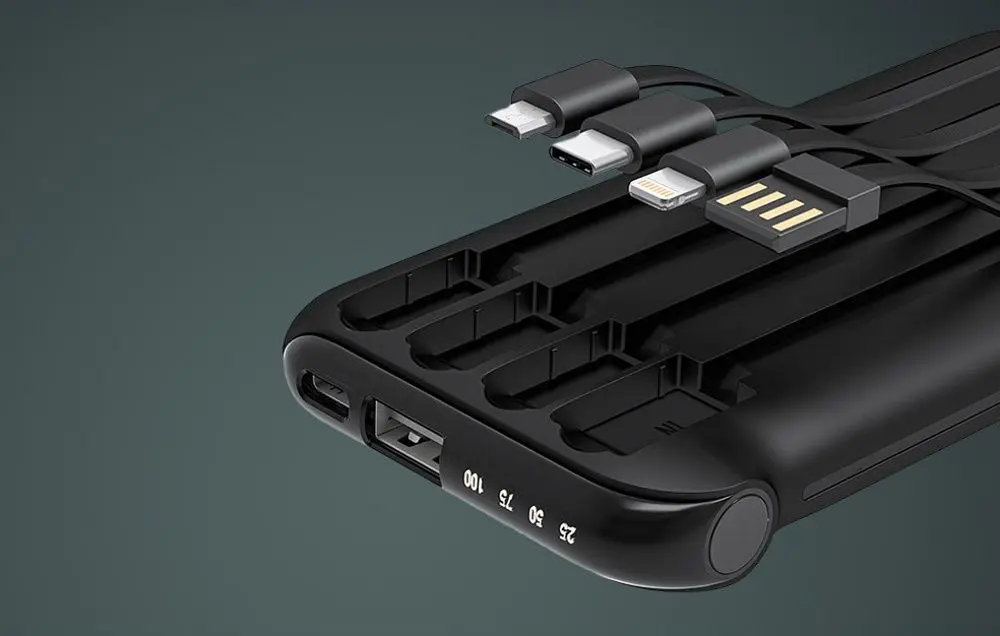 Acumulator extern universal 4in1 Vipfan F10 10000mAh (Black)