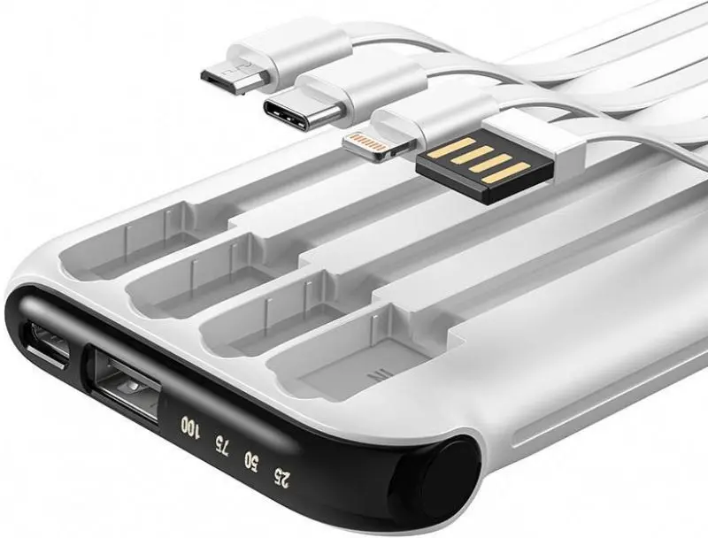 Acumulator extern universal Vipfan F10 (White)