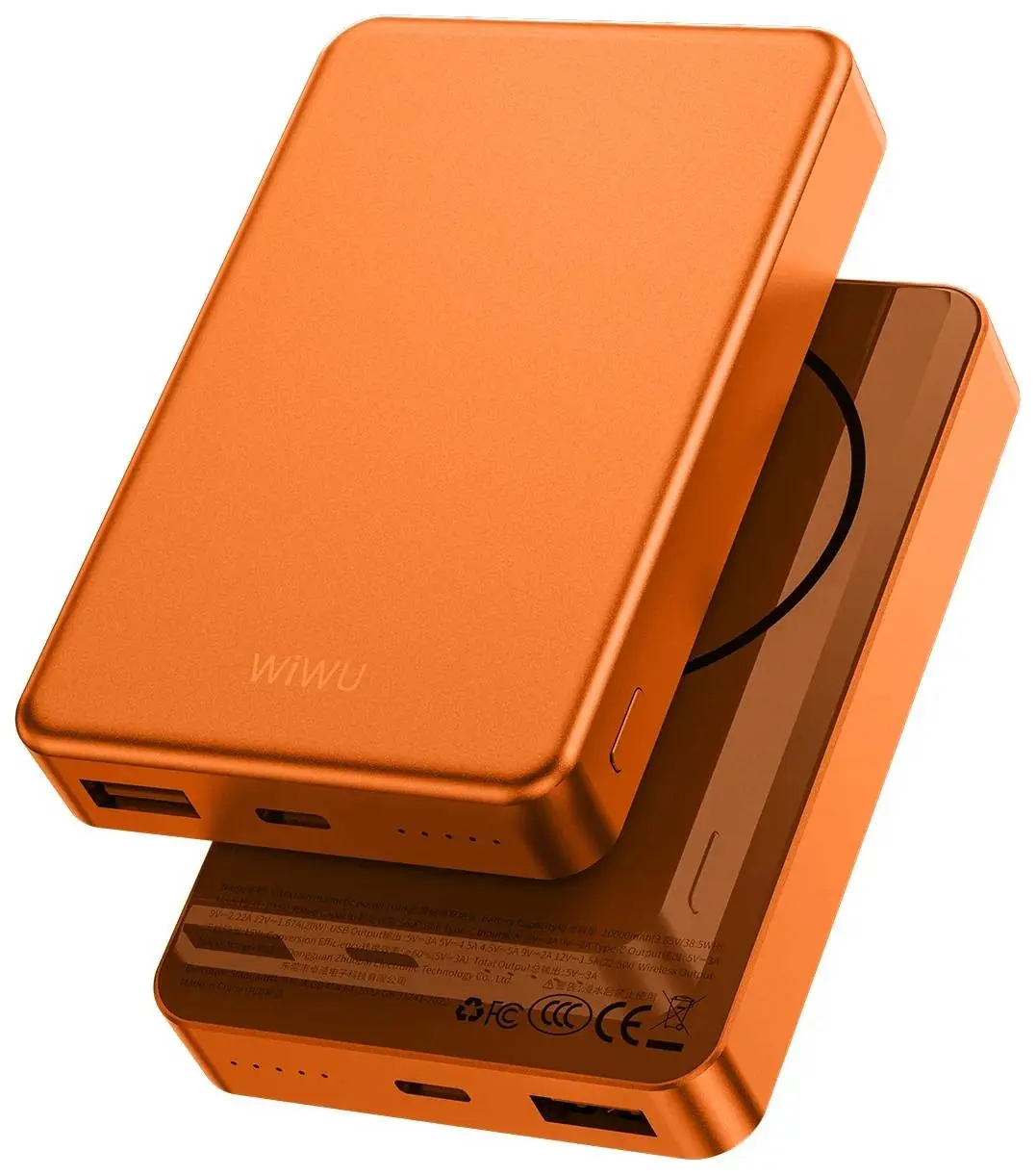 Acumulator extern universal Wiwu P15-1 10000mAh (Orange) - 4