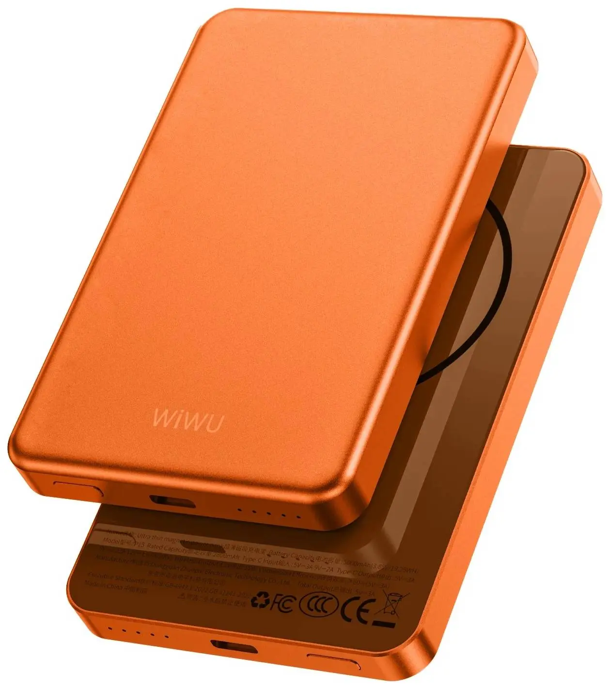 Acumulator extern universal Wiwu P15 5000mAh (Orange) - 4
