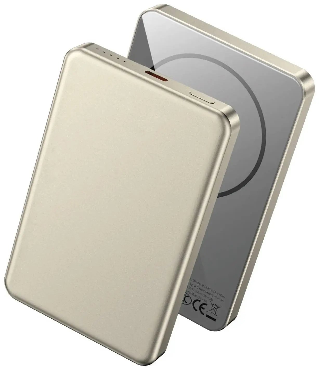 Acumulator extern universal Wiwu P15 5000mAh (Titanium Gold) - 2