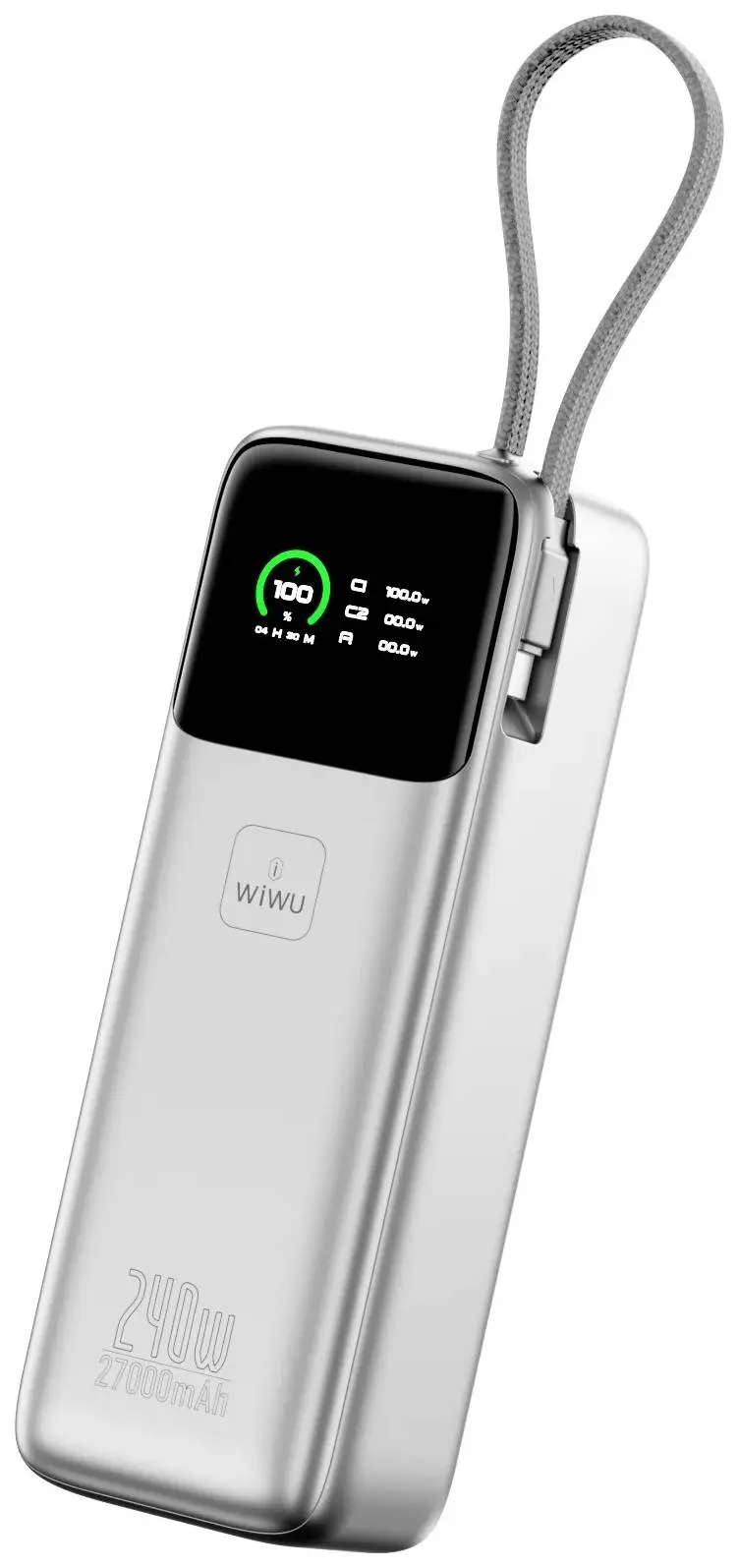 Acumulator extern universal Wiwu PM201 27000mAh (Silver) - 2