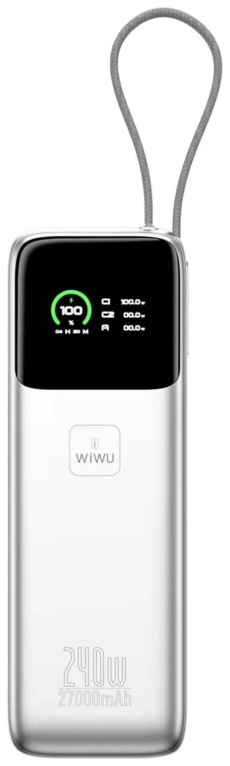 Acumulator extern universal Wiwu PM201 27000mAh (Silver) - 3