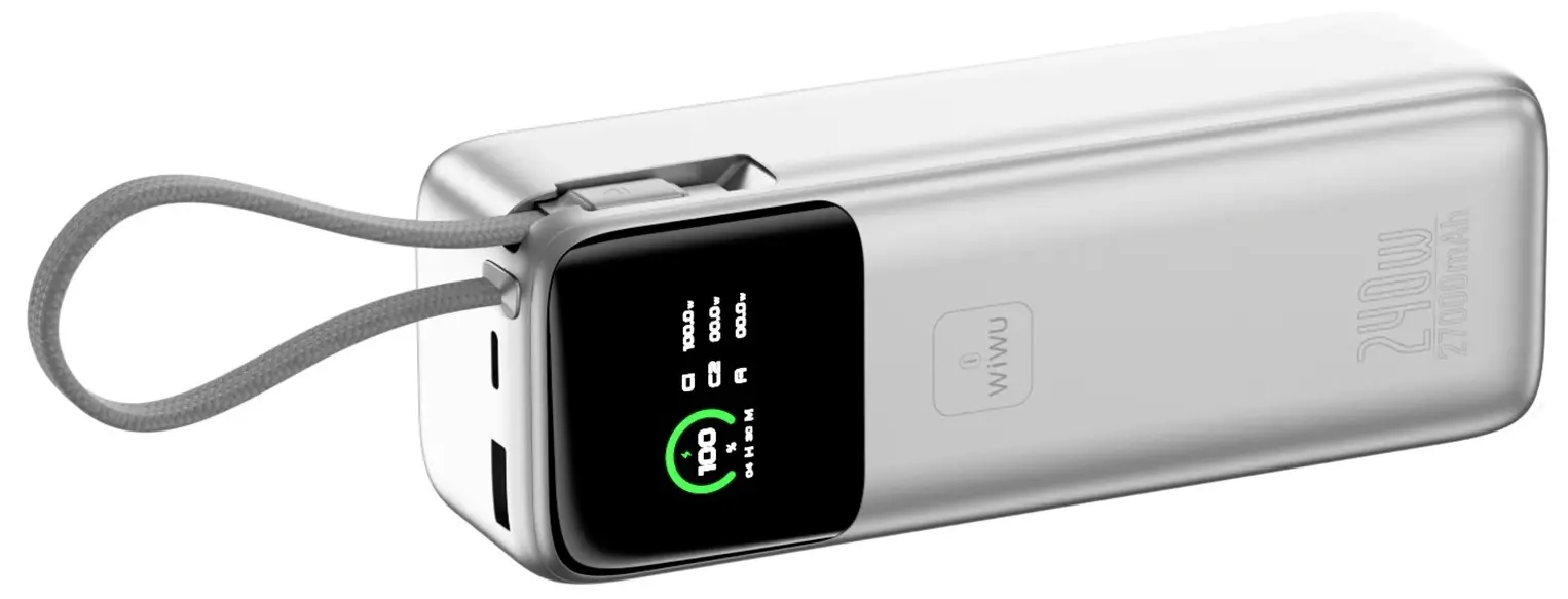 Acumulator extern universal Wiwu PM201 27000mAh (Silver) - 4