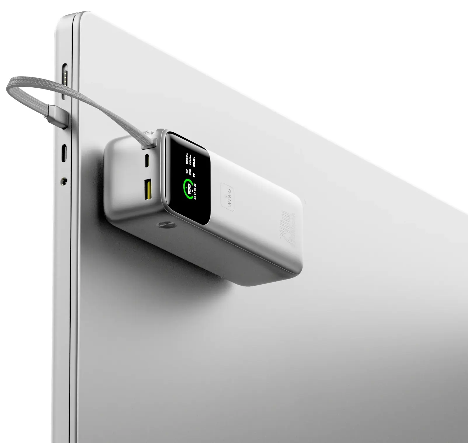 Acumulator extern universal Wiwu PM201 27000mAh (Silver) - 6
