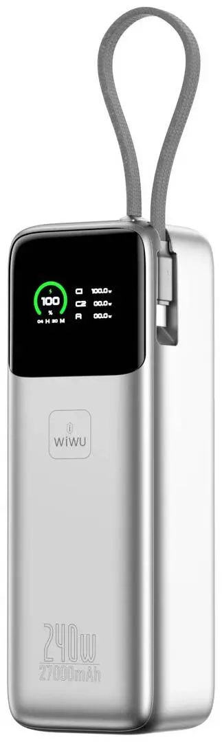 Acumulator extern universal Wiwu PM201 27000mAh (Silver)