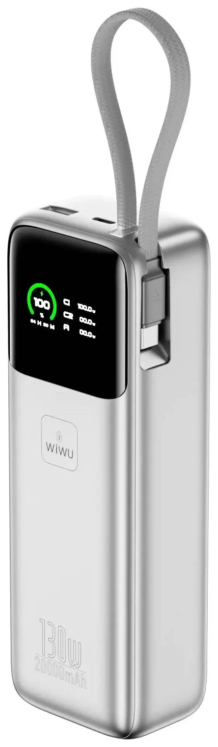 Acumulator extern universal Wiwu PM301 20000mAh (Silver) - 3