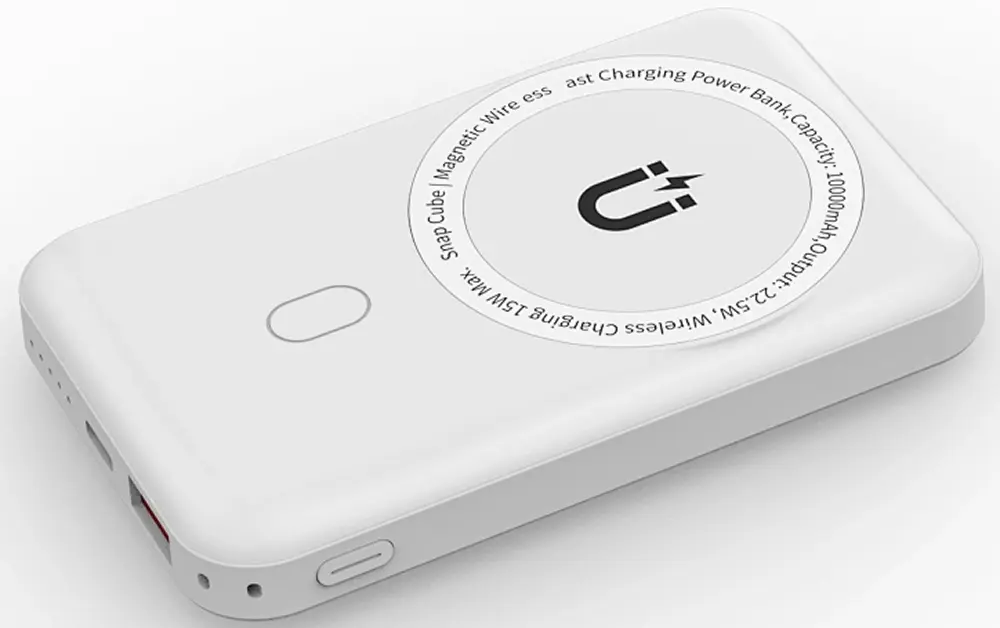 Универсальный внешний аккумулятор Wiwu Snap Cube-SC10000 (White) - 3