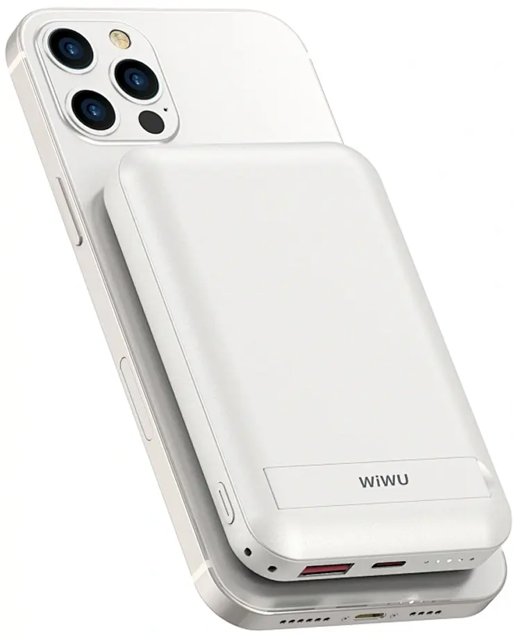 Универсальный внешний аккумулятор Wiwu Snap Cube-SC10000 (White) - 4