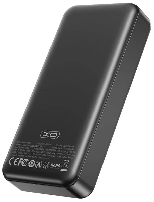 Универсальный внешний аккумулятор XO PR239 20000mAh (Black)