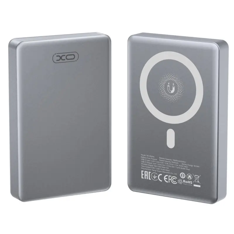 Универсальный внешний аккумулятор XO PR294 10000mAh (Silvery) - 2