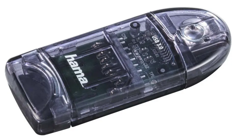 Картридер USB 3.0 Hama 124194 (Anthracite)