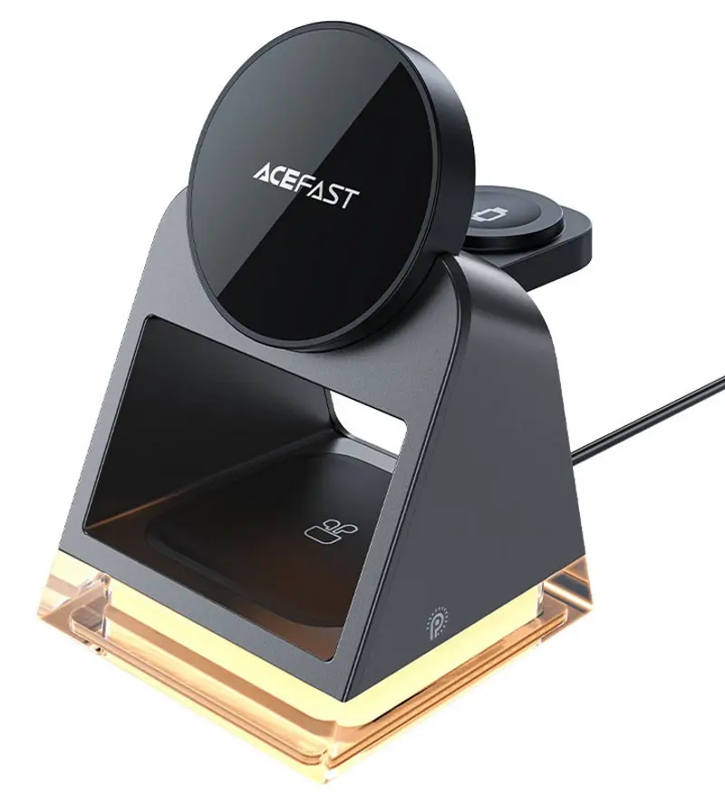 Incarcator fara fir 3in1 Acefast E17 (Black)