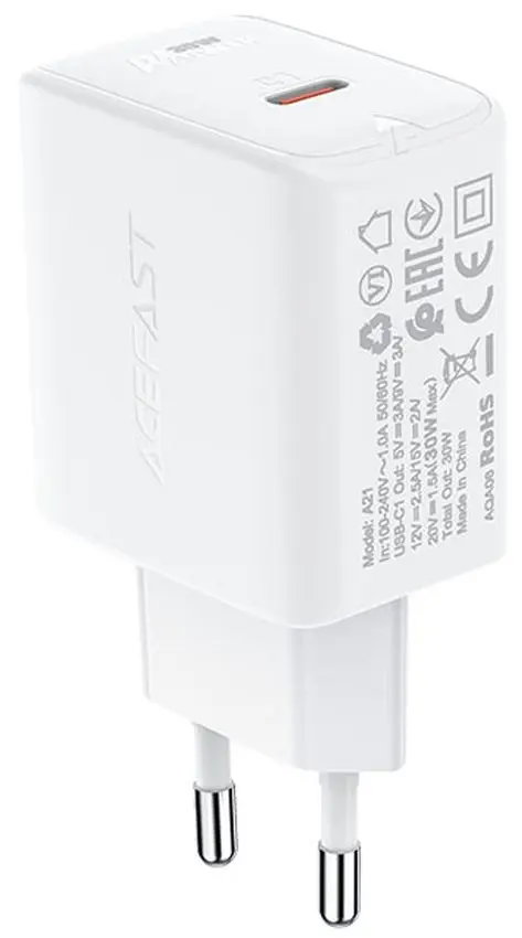 Зарядное устройство Acefast A21 (White)
