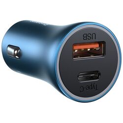 Автомобильное зарядное устройство Baseus Golden Contactor Pro TZCCJD-03 (Blue) Thumb