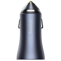Автомобильное зарядное устройство с кабелем Baseus TZCCJD-B0G (Grey) Thumb