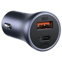 Автомобильное зарядное устройство с кабелем Baseus TZCCJD-B0G (Grey) Thumb