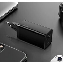 Incarcator Baseus GaN2 Lite CCGAN2L-B01 65W (Black) Thumb