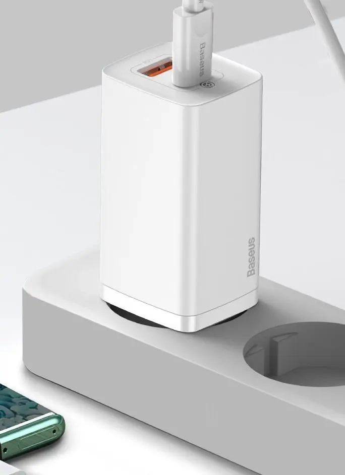 Incarcator Baseus GaN2 Lite CCGAN2L-B02  65W (White)
