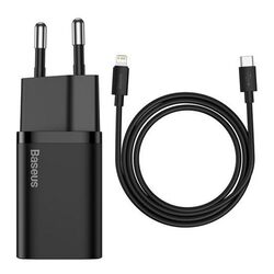 Зарядное устройство + кабель Type-C to Lightning Baseus Super Si TZCCSUP-B01 (Black) Thumb
