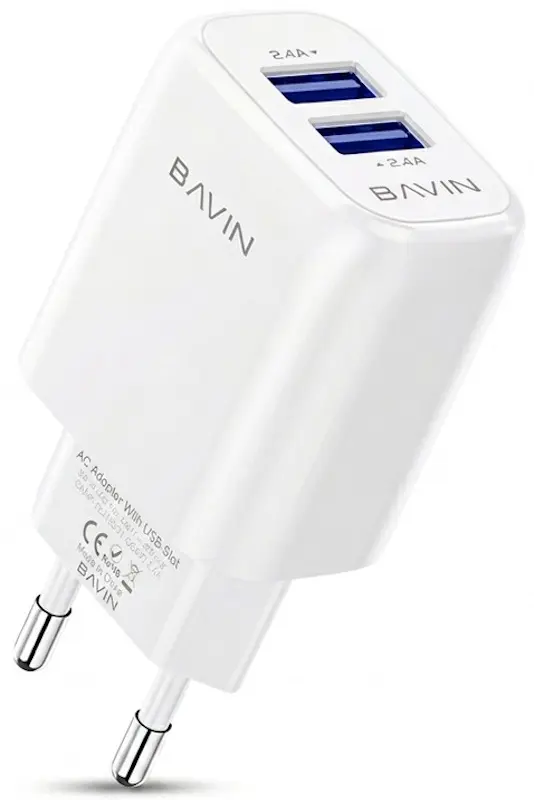 Зарядное устройство Bavin PC913L + кабель Lightning (White) - 2