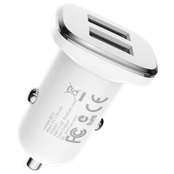 Incarcator auto Borofone BZ12 Lasting (White)