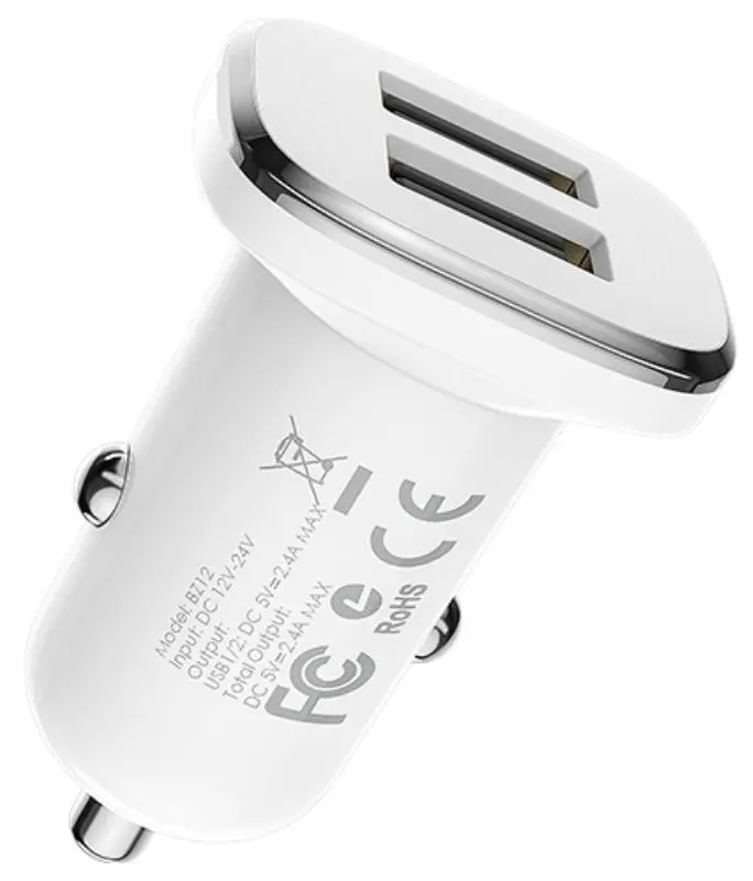 Incarcator auto Borofone BZ12 Lasting (White)