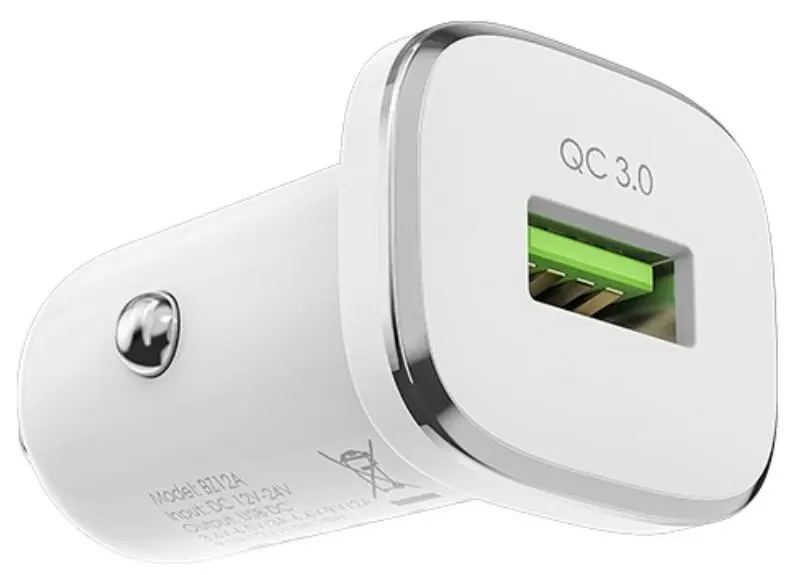 Автомобильное зарядное устройство Borofone BZ12A Lasting (White) - 3