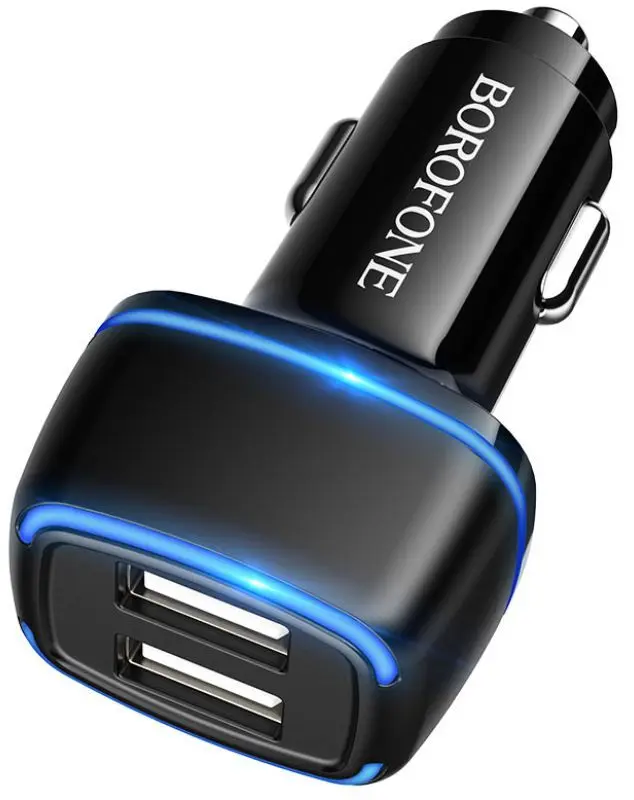Автомобильное зарядное устройство Borofone BZ14 Max (Black)