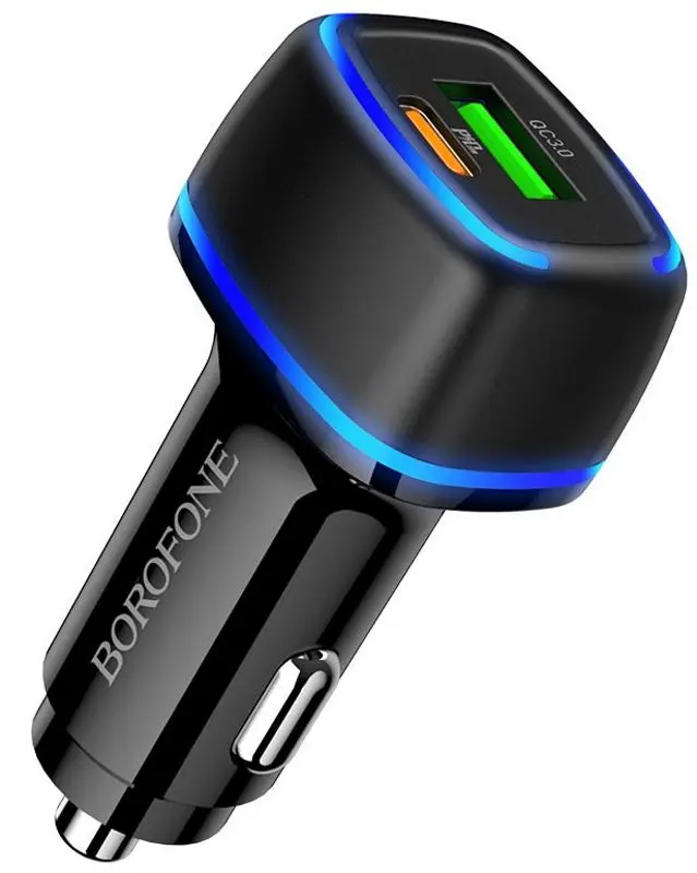 Incarcator auto Borofone BZ14A Mercury (Black)