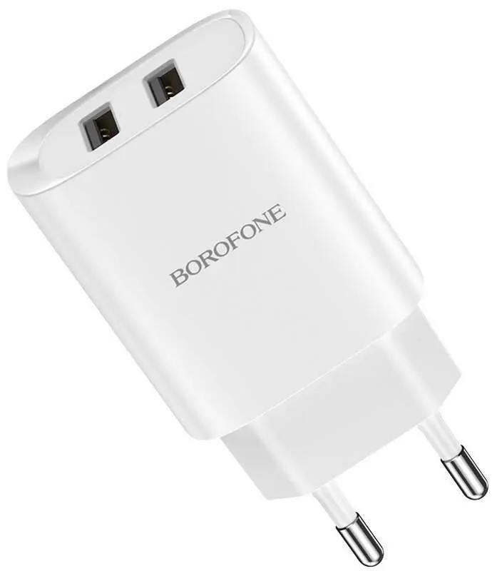Зарядное устройство Borofone BN2 EU + Lightning (White)