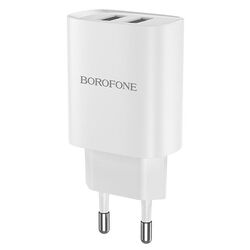 Incarcator Borofone BN2 + cablu USB to Micro-USB (White) Thumb
