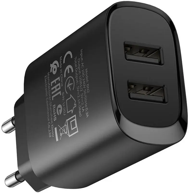 Incarcator Borofone BN2 Super Fast EU + Lightning cable (Black)