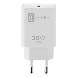 Incarcator Cellular Line USB-C 20W (White)