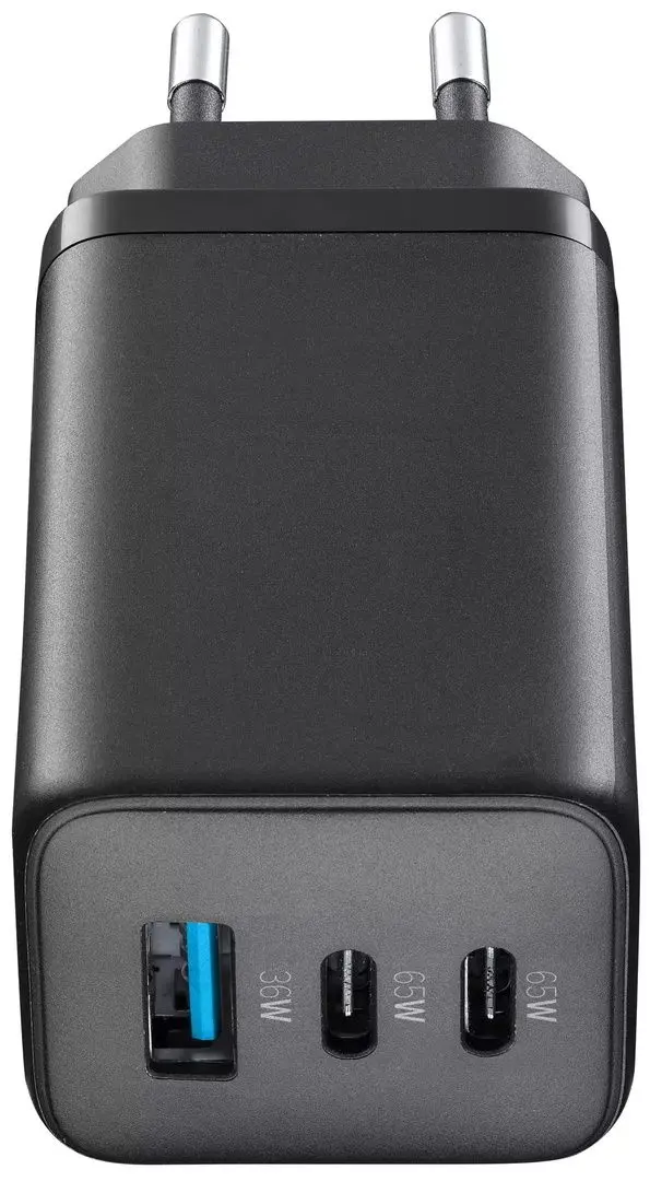 Зарядное устройство Cellularline Multipower Micro 65W (Black)