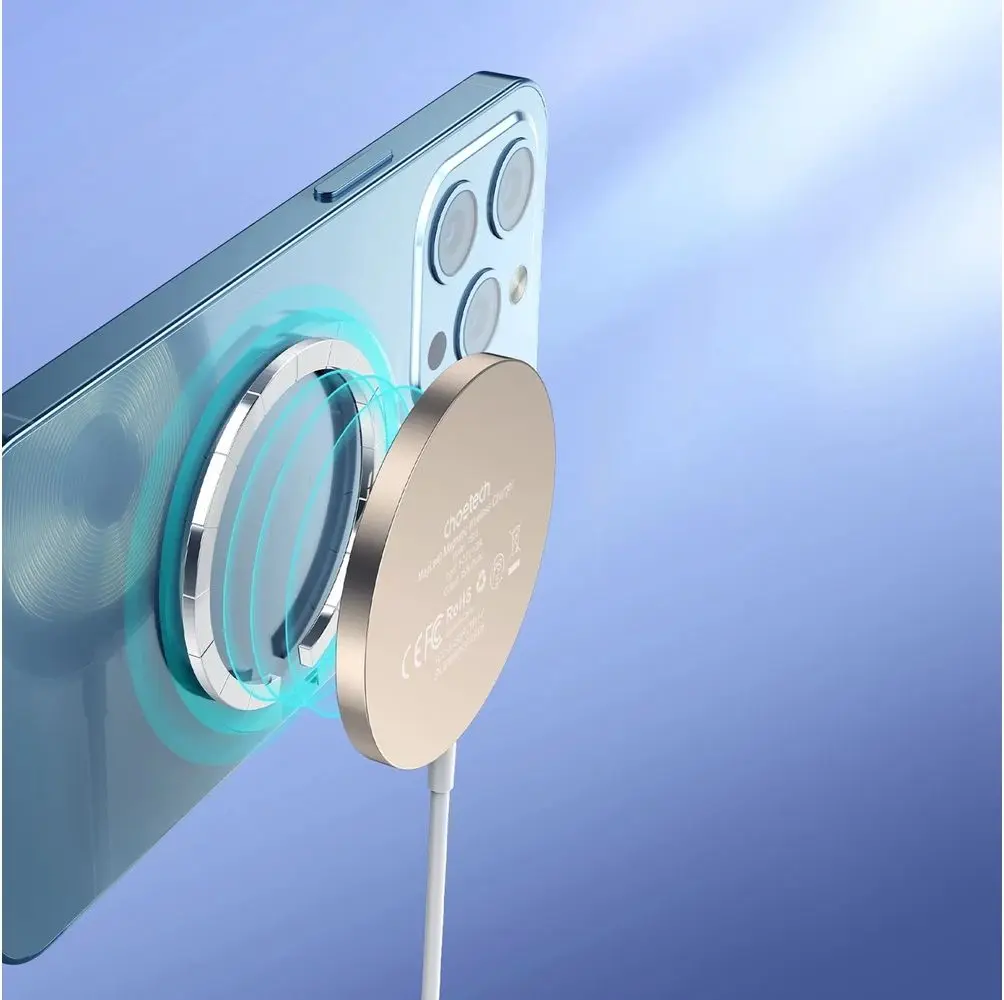 Incarcator fara fir Choetech T518-F (White/Gold)