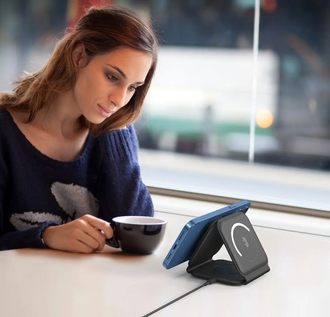 Incarcator wireless 3in1 Choetech T588-F (Black) - 6