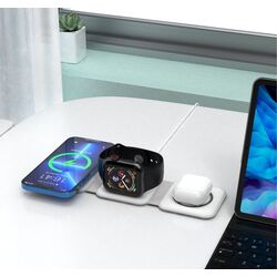 Incarcator wireless 3in1 Choetech T588-F (White) Thumb