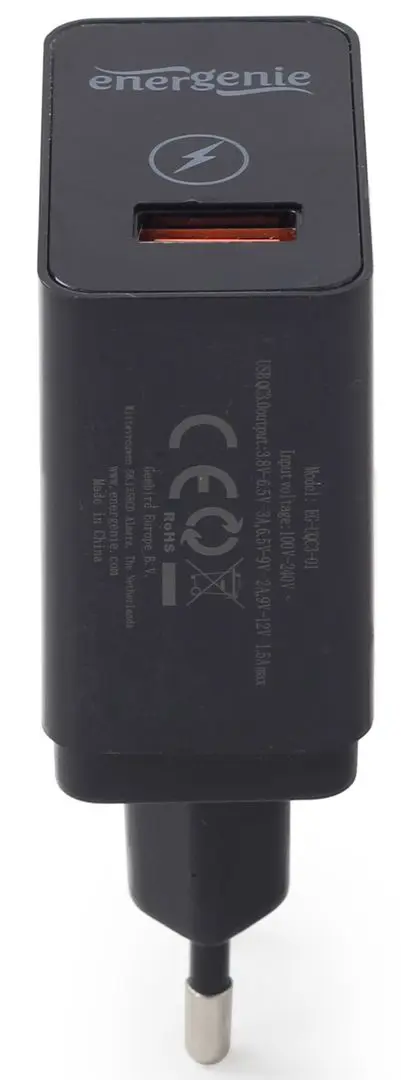 Зарядное устройство Gembird EG-UQC3-01 (Black) - 3