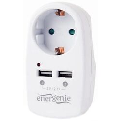 Зарядное устройство Gembird Energenie EG-ACU2-02 (White)