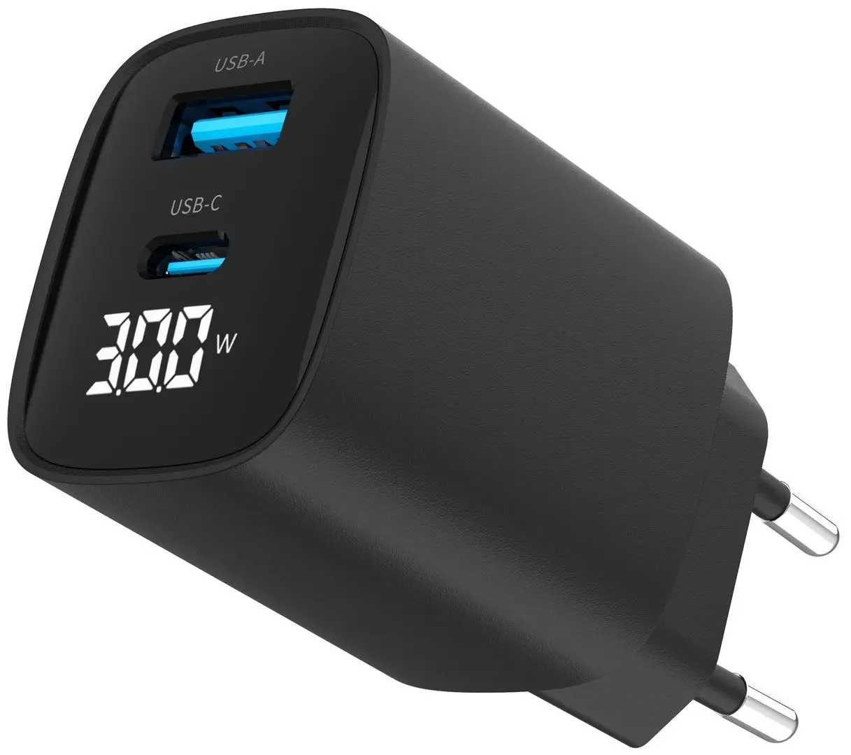 Incarcator Gembird TA-UC-PDQC30LCD-BK-01 30W (Black)