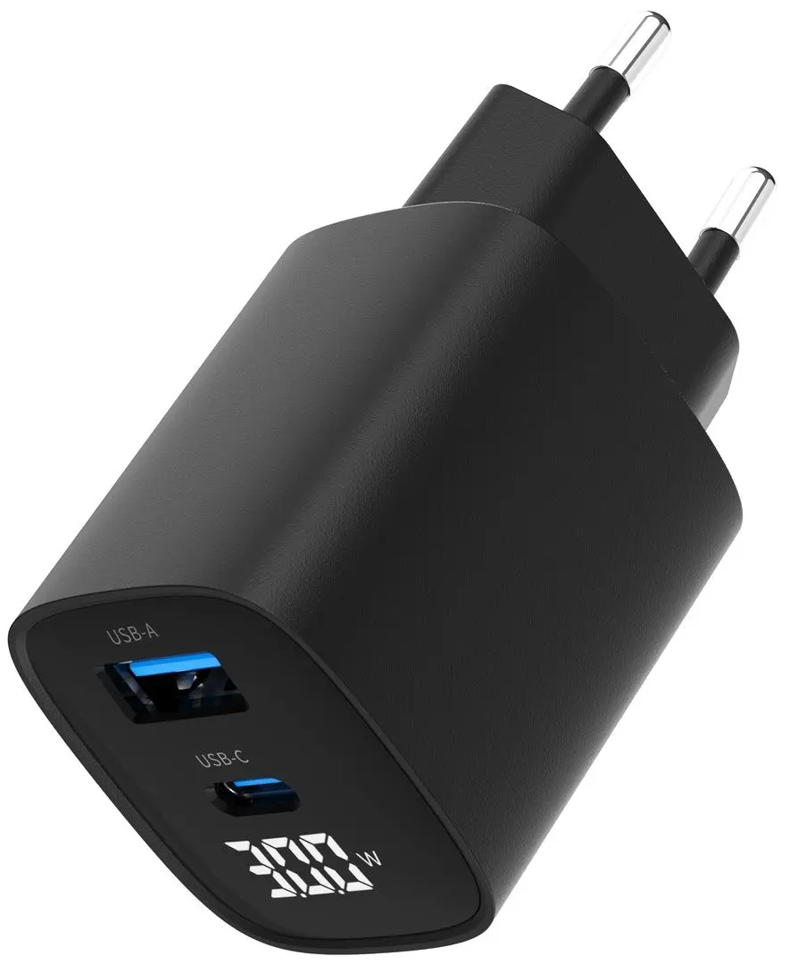 Incarcator Gembird TA-UC-PDQC30LCD-BK-01 30W (Black)