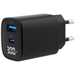 Incarcator Gembird TA-UC-PDQC30LCD-BK-01 30W (Black)