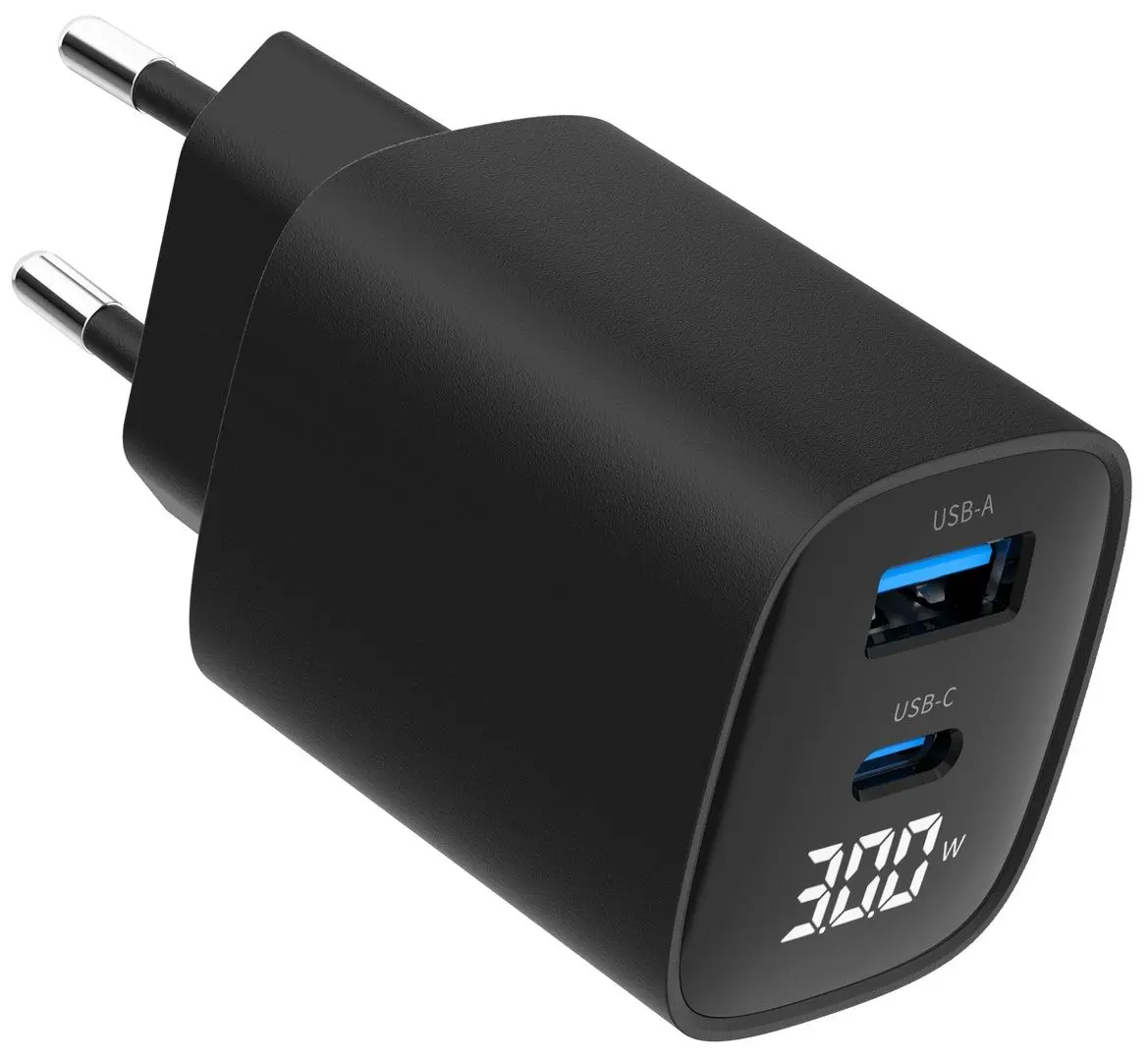 Incarcator Gembird TA-UC-PDQC30LCD-BK-01 30W (Black)