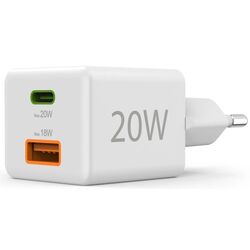 Зарядное устройство Hama Mini 201991 20W (White) Thumb