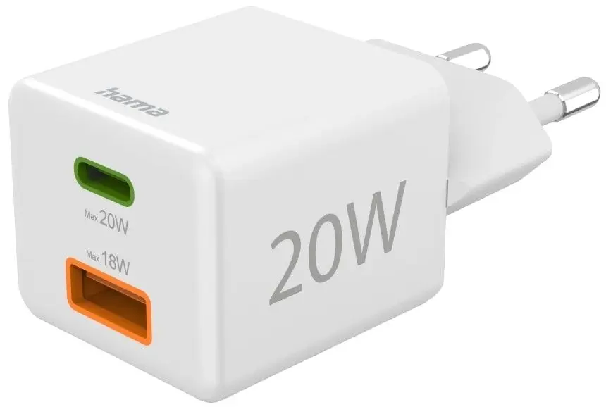 Зарядное устройство Hama Mini 201991 20W (White)