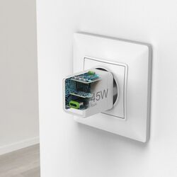 Зарядное устройство Hama Super Mini 201983 45W (White) Thumb